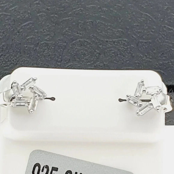 "925 sterling silver luxury CZ earrings for women/girls, Best for gift, RJUS2016 - Picture 8 of 10